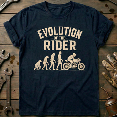 Evolution of the Rider Motorcycle T-Shirt AU Gift For Biker