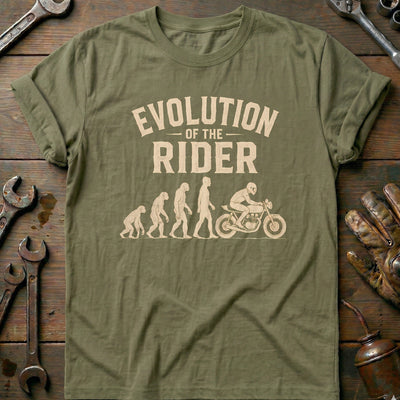 Evolution of the Rider Motorcycle T-Shirt AU Gift For Biker