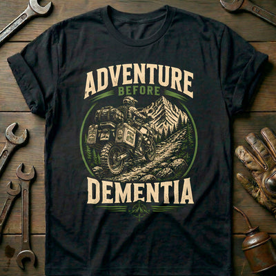 Adventure Before Dementia Motorcycle T-Shirt GC Gift For Biker
