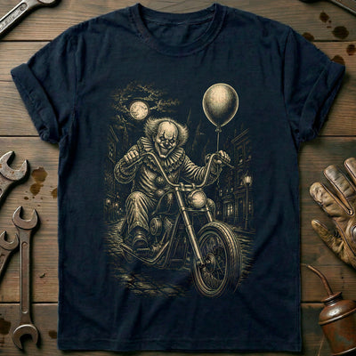 Clown Scene Motorcycle T-Shirt AU Gift For Biker