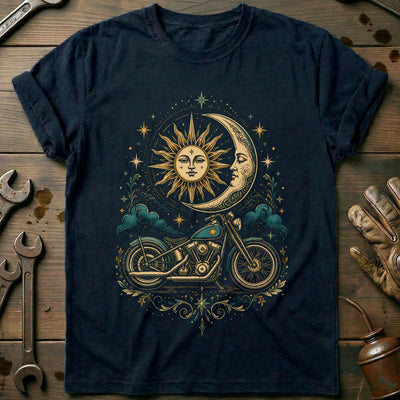 Celestial Moto Motorcycle T-Shirt GC Gift For Biker