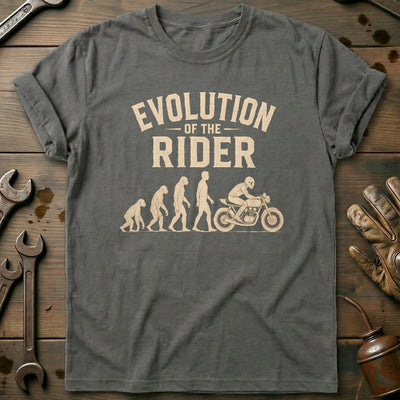 Evolution of the Rider Motorcycle T-Shirt EU Gift For Biker