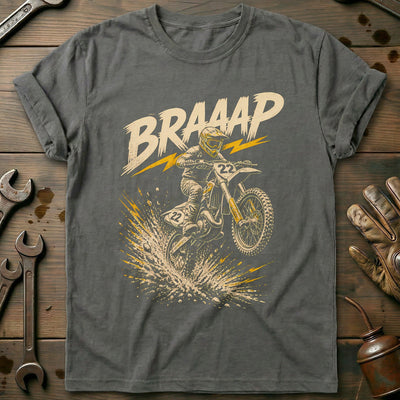 Braaap Motocross Motorcycle T-Shirt EU Gift For Biker