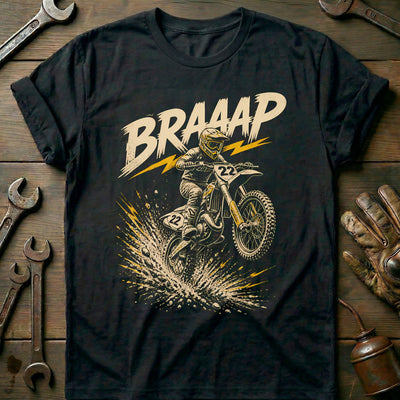Braaap Motocross Motorcycle T-Shirt AU Gift For Biker