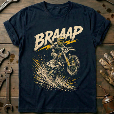 Braaap Motocross Motorcycle T-Shirt AU Gift For Biker