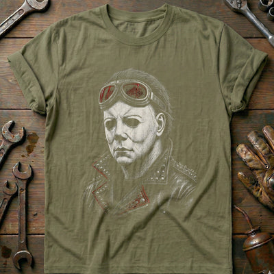 Coverall Etched Motorcycle T-Shirt US Gift For Biker