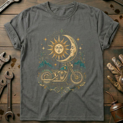 Celestial Moto Motorcycle T-Shirt AU Gift For Biker