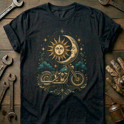 Celestial Moto Motorcycle T-Shirt AU Gift For Biker
