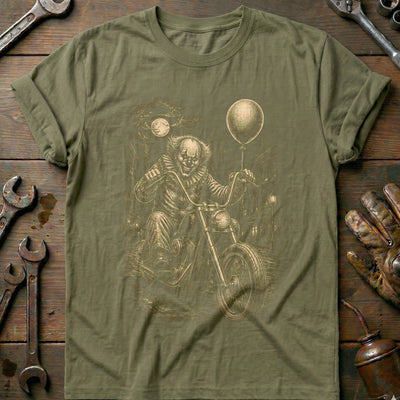Clown Scene Motorcycle T-Shirt GC Gift For Biker
