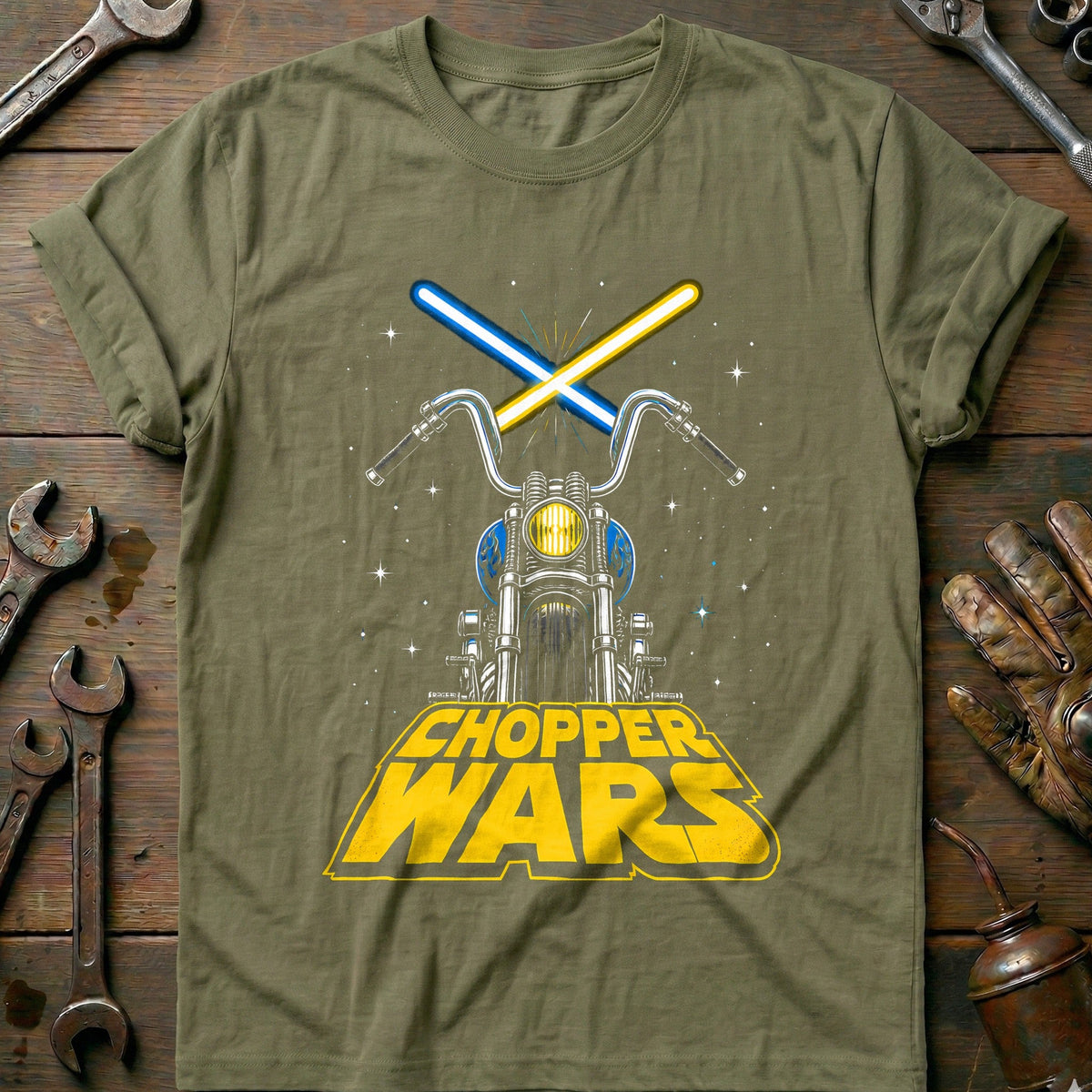 Chopper Wars Motorcycle T-Shirt GC Gift For Biker