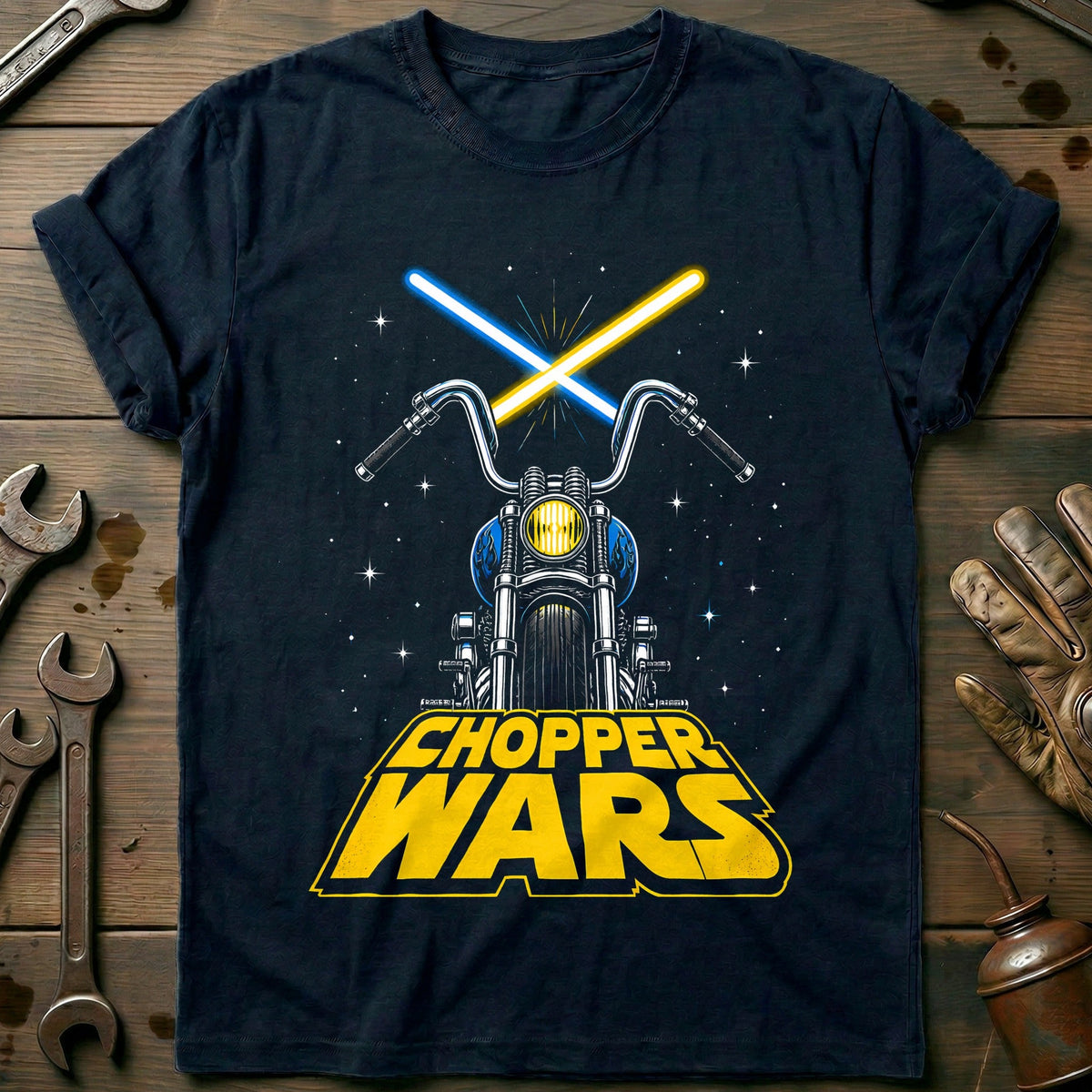 Chopper Wars Motorcycle T-Shirt GC Gift For Biker