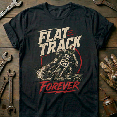 Flat Track Forever Motorcycle T-Shirt AU Gift For Biker