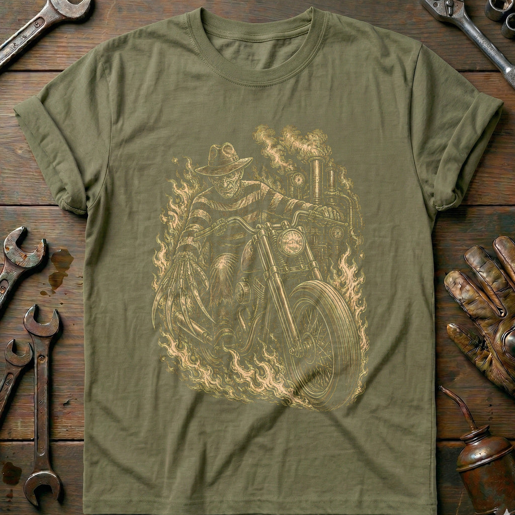 Clawed Scene Motorcycle T-Shirt US Gift For Biker
