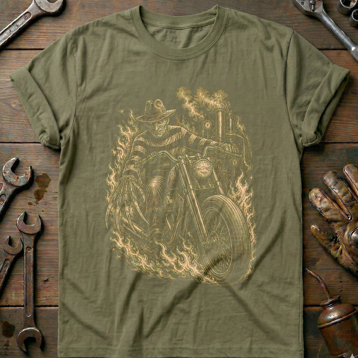 Clawed Scene Motorcycle T-Shirt US Gift For Biker