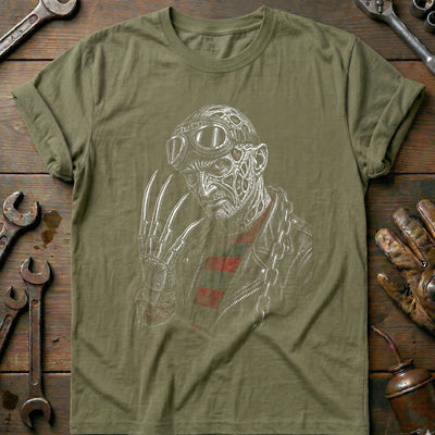 Clawed Etched Motorcycle T-Shirt GC Gift For Biker