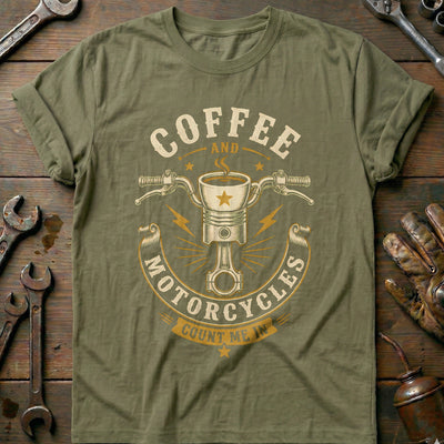 Coffee and Motorcycles T-Shirt GC Gift For Biker