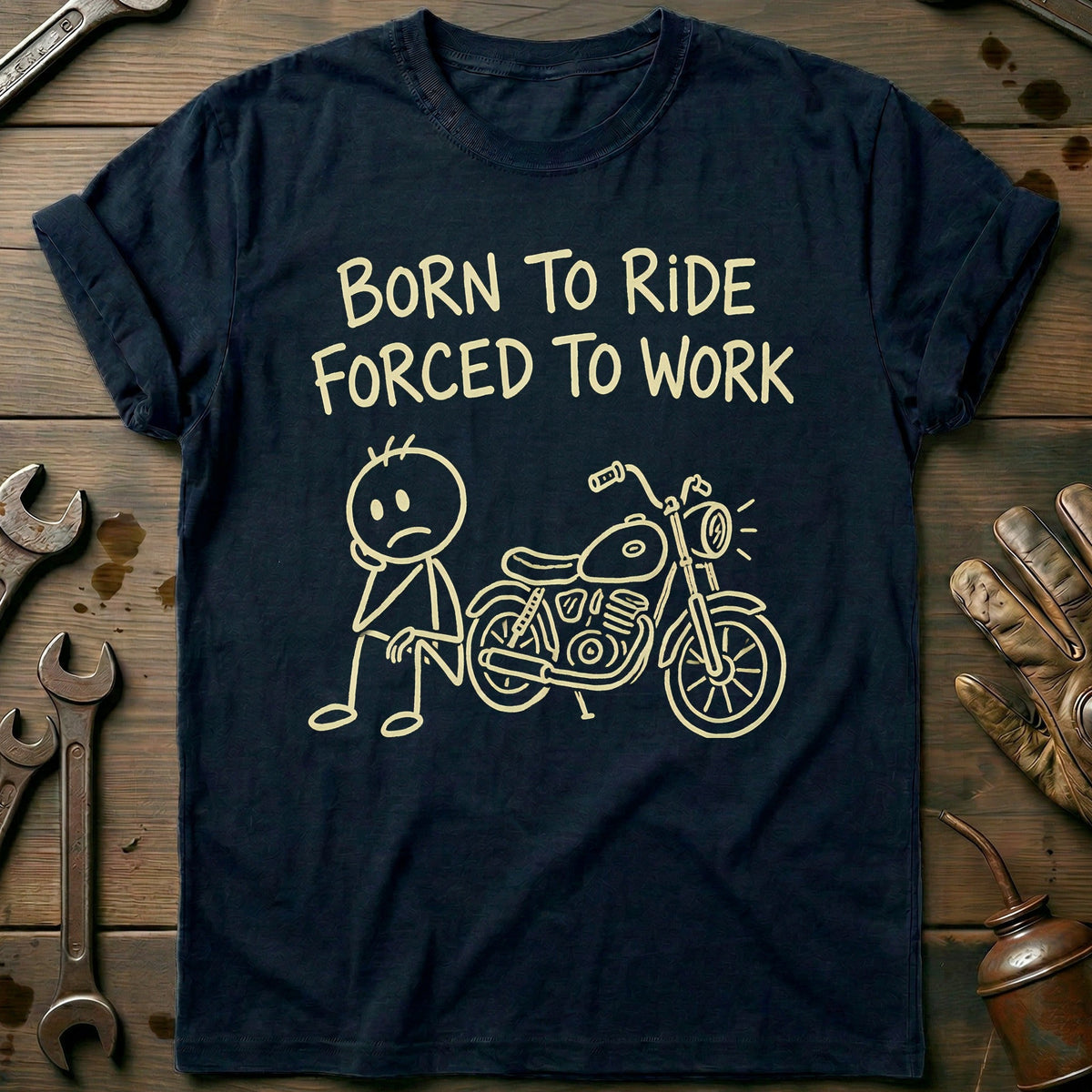 Born to Ride Motorcycle T-Shirt US Gift For Biker