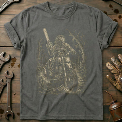 Chainsaw Scene Motorcycle T-Shirt GC Gift For Biker