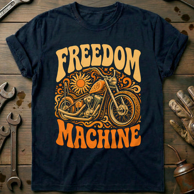 Freedom Machine Psychedelic Motorcycle T-Shirt Gift For Biker