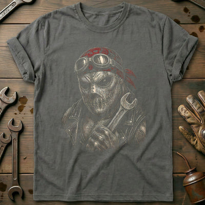 Chainsaw Etched Motorcycle T-Shirt US Gift For Biker
