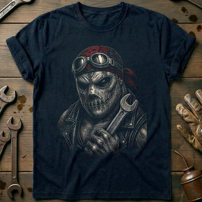 Chainsaw Etched Motorcycle T-Shirt EU Gift For Biker