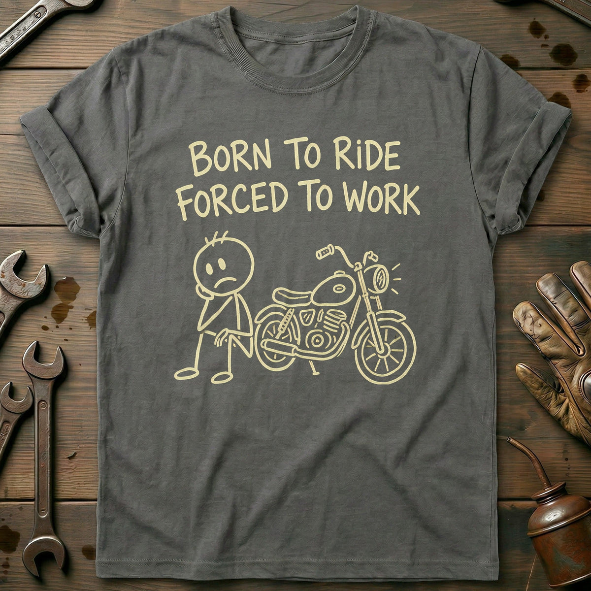 Born to Ride Motorcycle T-Shirt Gift For Biker