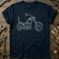 Chopper Engraving Motorcycle T-Shirt GC Gift For Biker