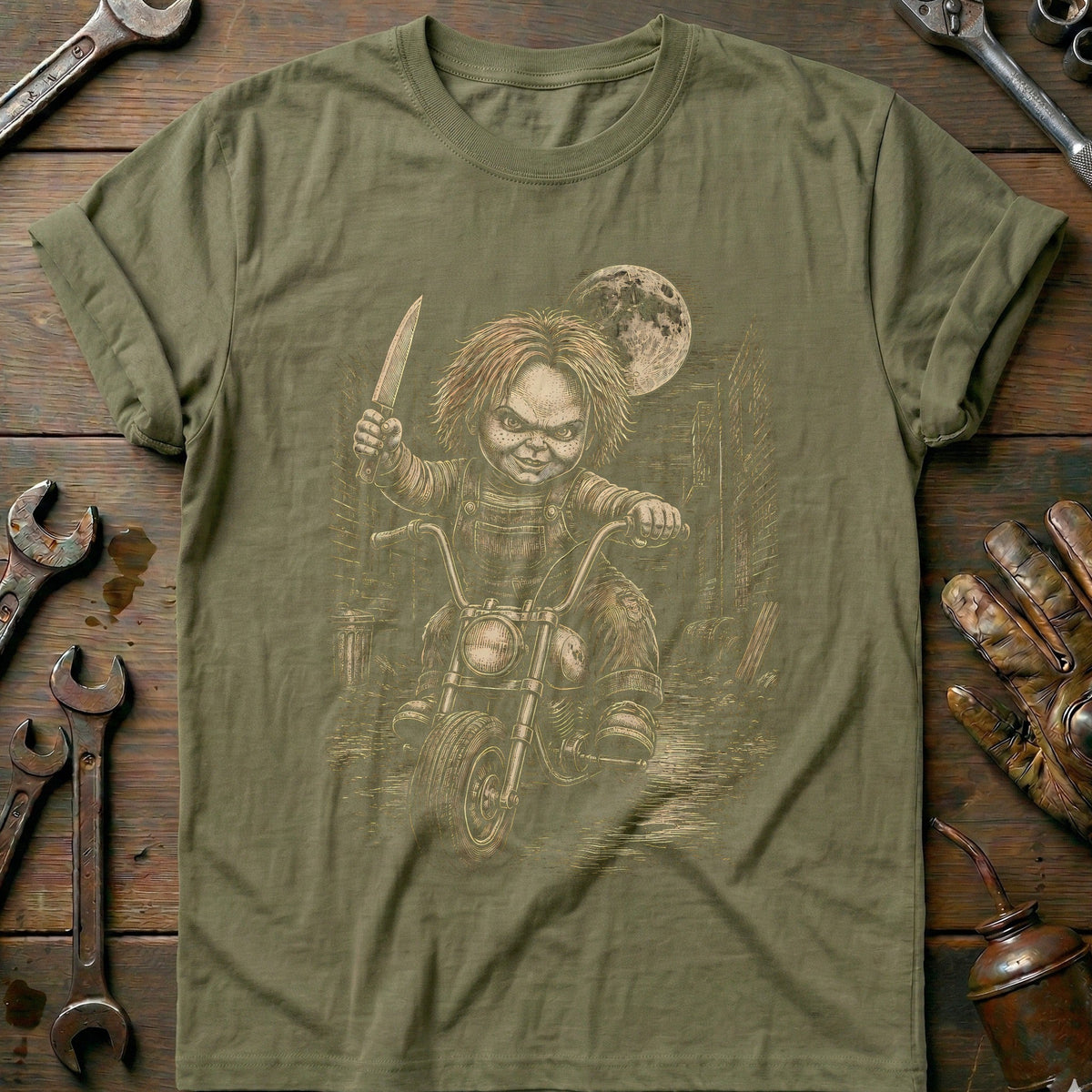 Doll Scene Motorcycle T-Shirt EU Gift For Biker