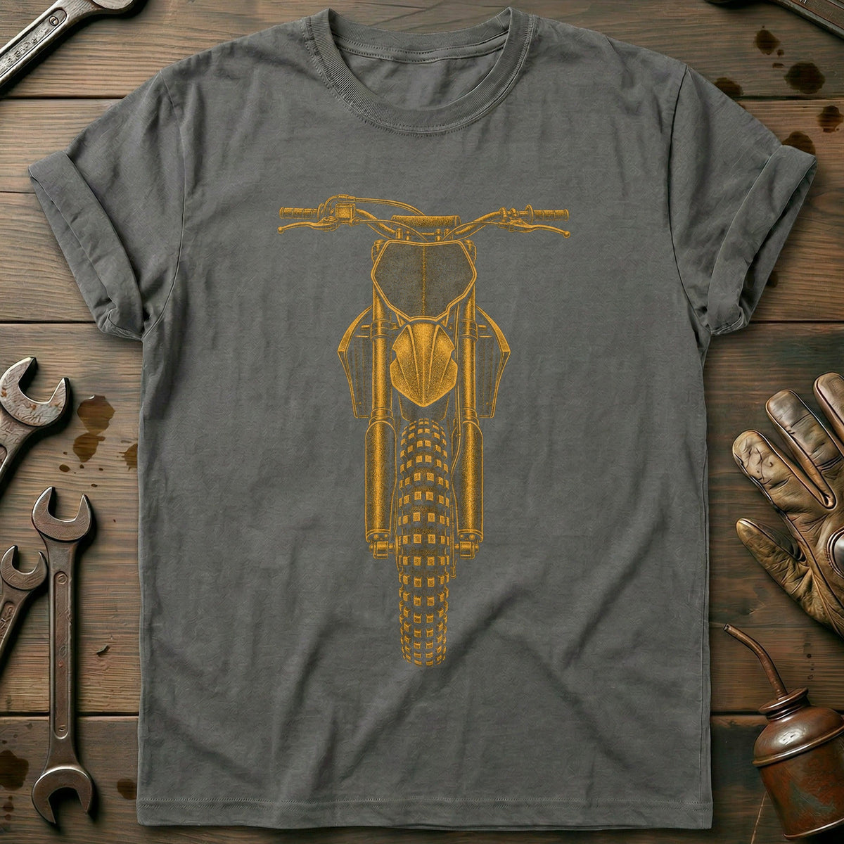 Dirtbike Motorcycle T-Shirt US Gift For Biker