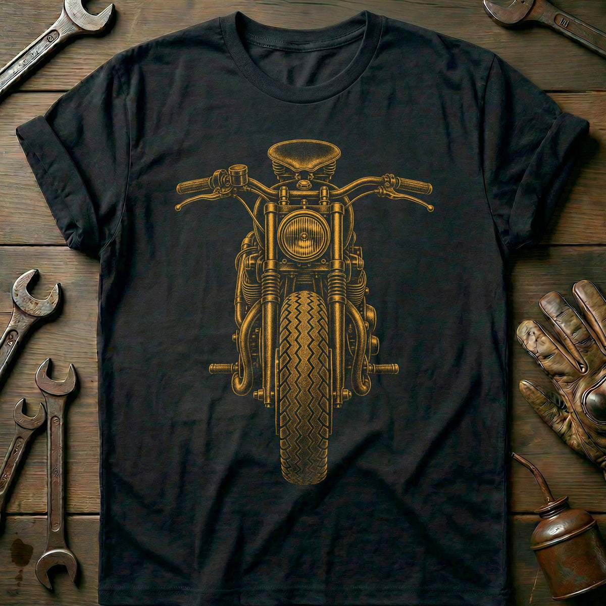 Bobber Motorcycle T-Shirt AU Gift For Biker