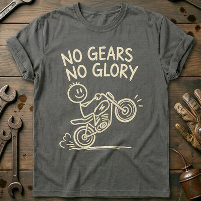 No Gears Motorcycle T-Shirt AU Gift For Biker