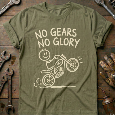 No Gears Motorcycle T-Shirt AU Gift For Biker