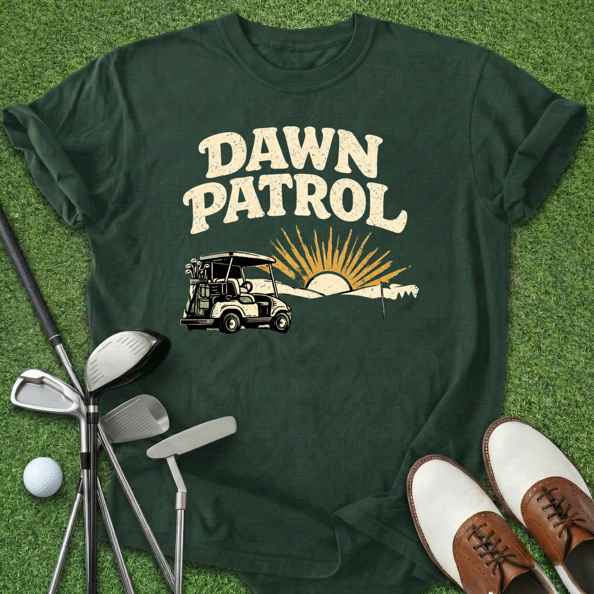 Dawn Patrol T-Shirt Gift For Golfer