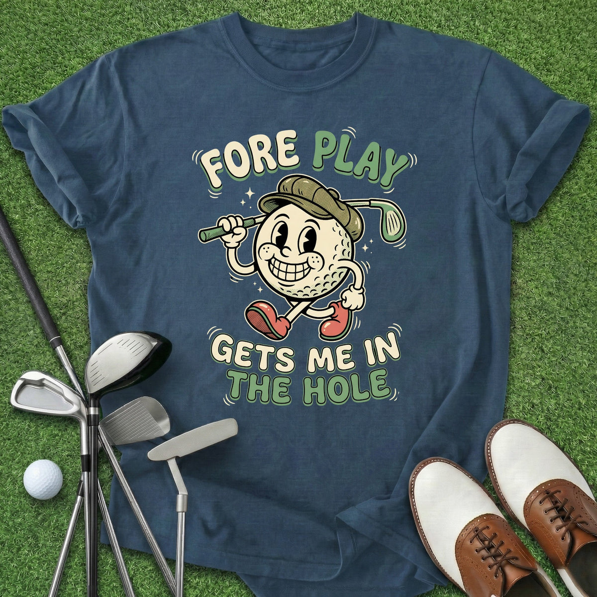 Foreplay T-Shirt Gift For Golfer