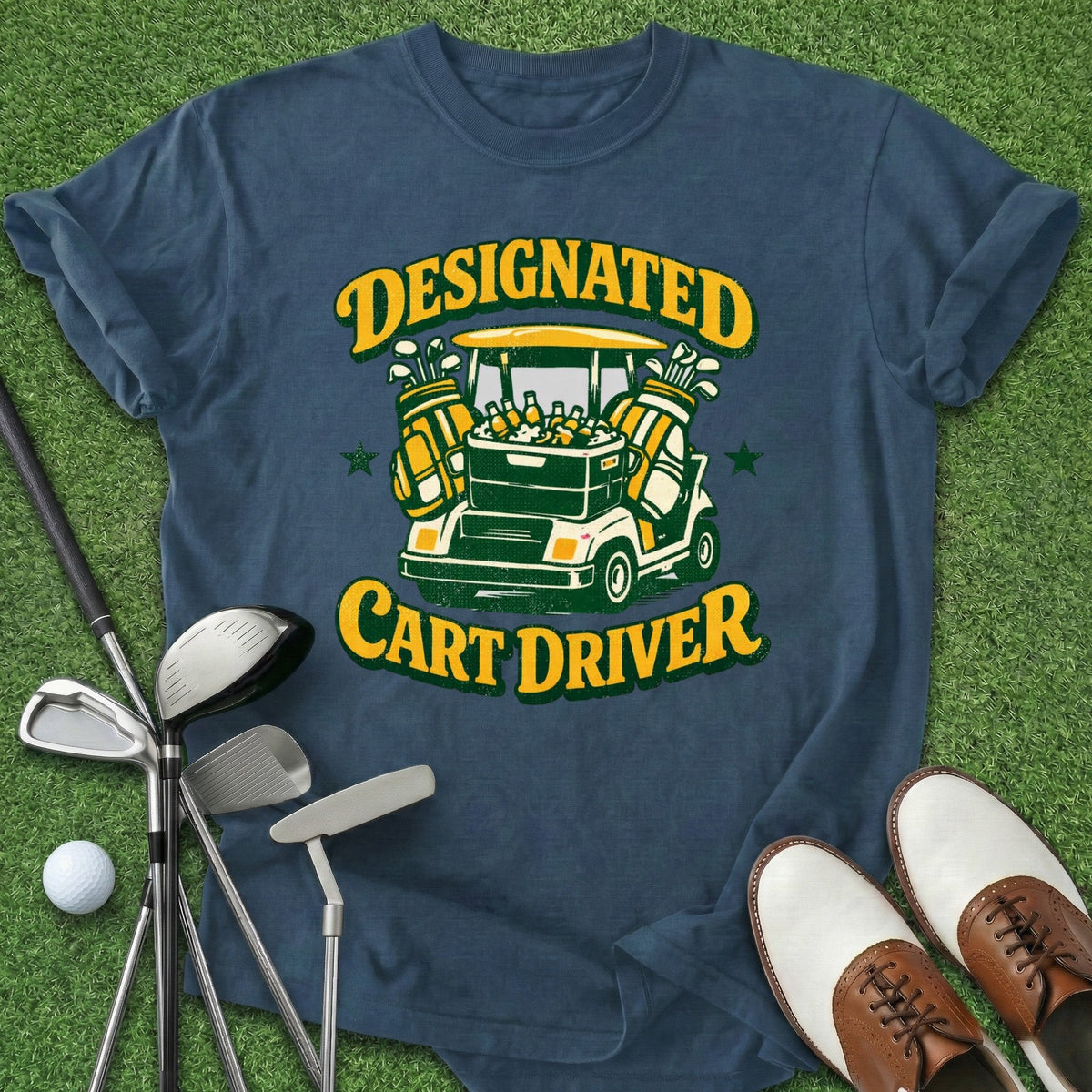Designated Cart Driver T-Shirt Gift For Golfer