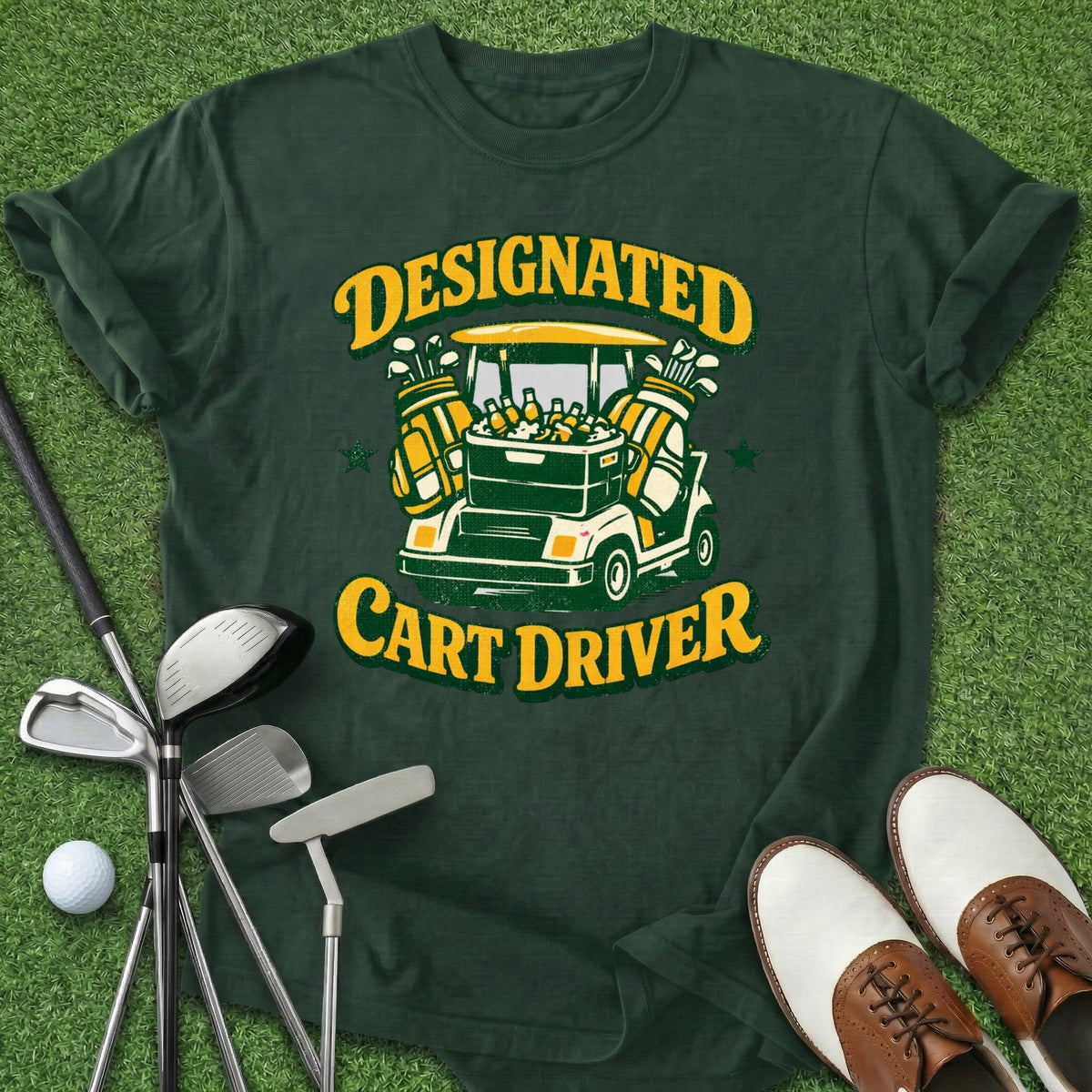 Designated Cart Driver T-Shirt Gift For Golfer