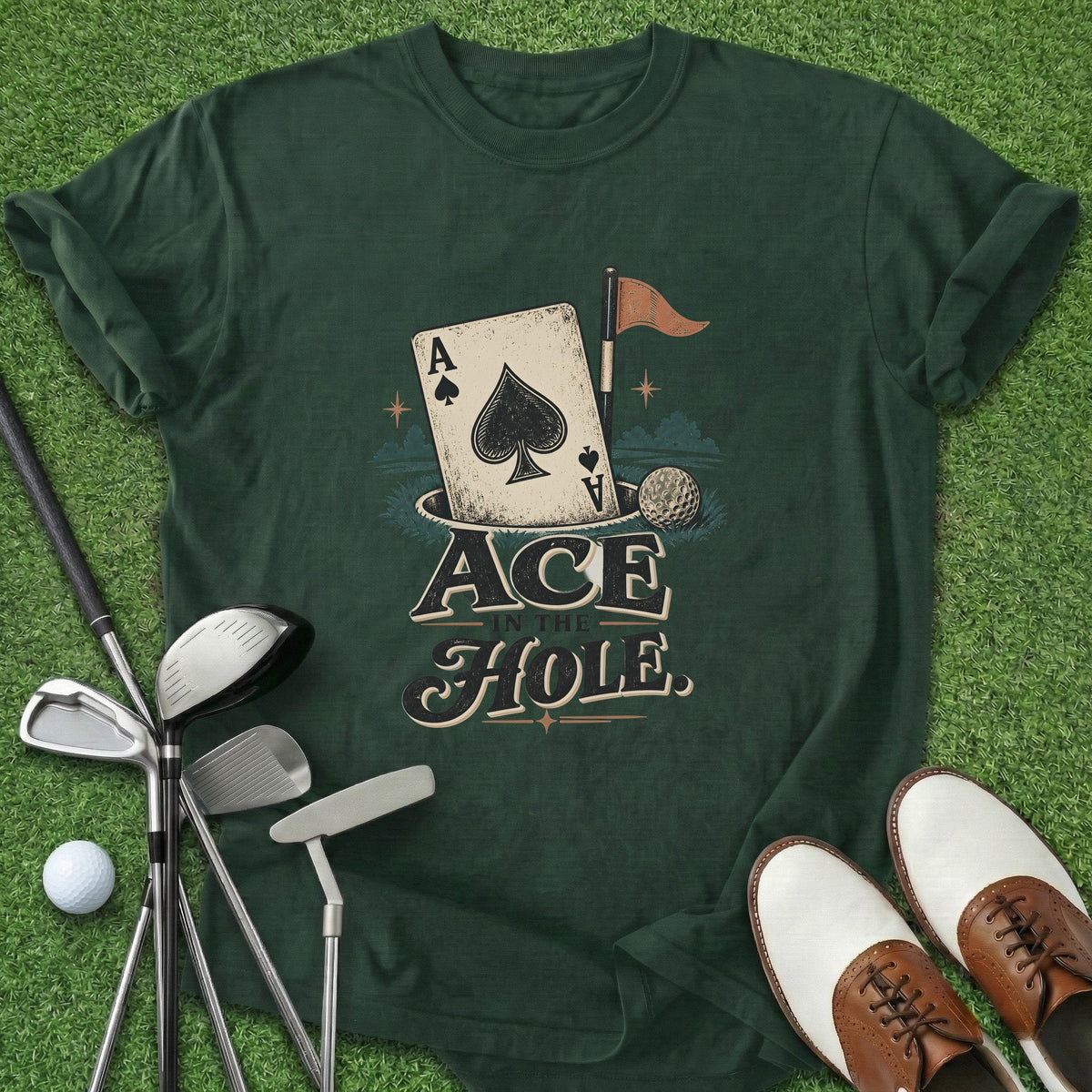 Lucky Ace T-Shirt Gift For Golfer