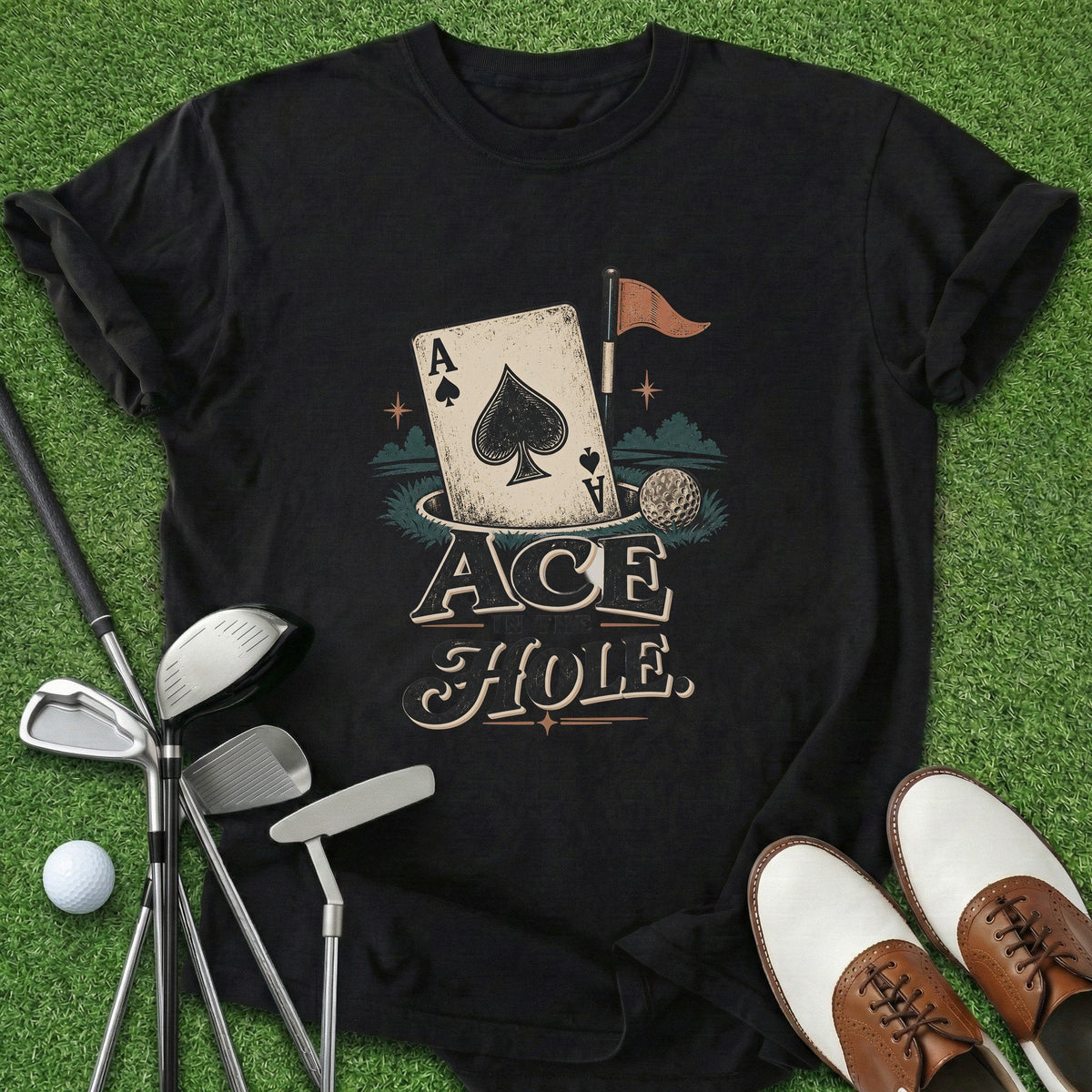 Lucky Ace T-Shirt Gift For Golfer