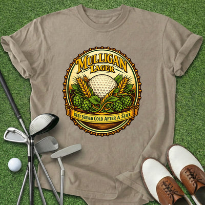 Mulligan Lager T-Shirt Gift For Golfer