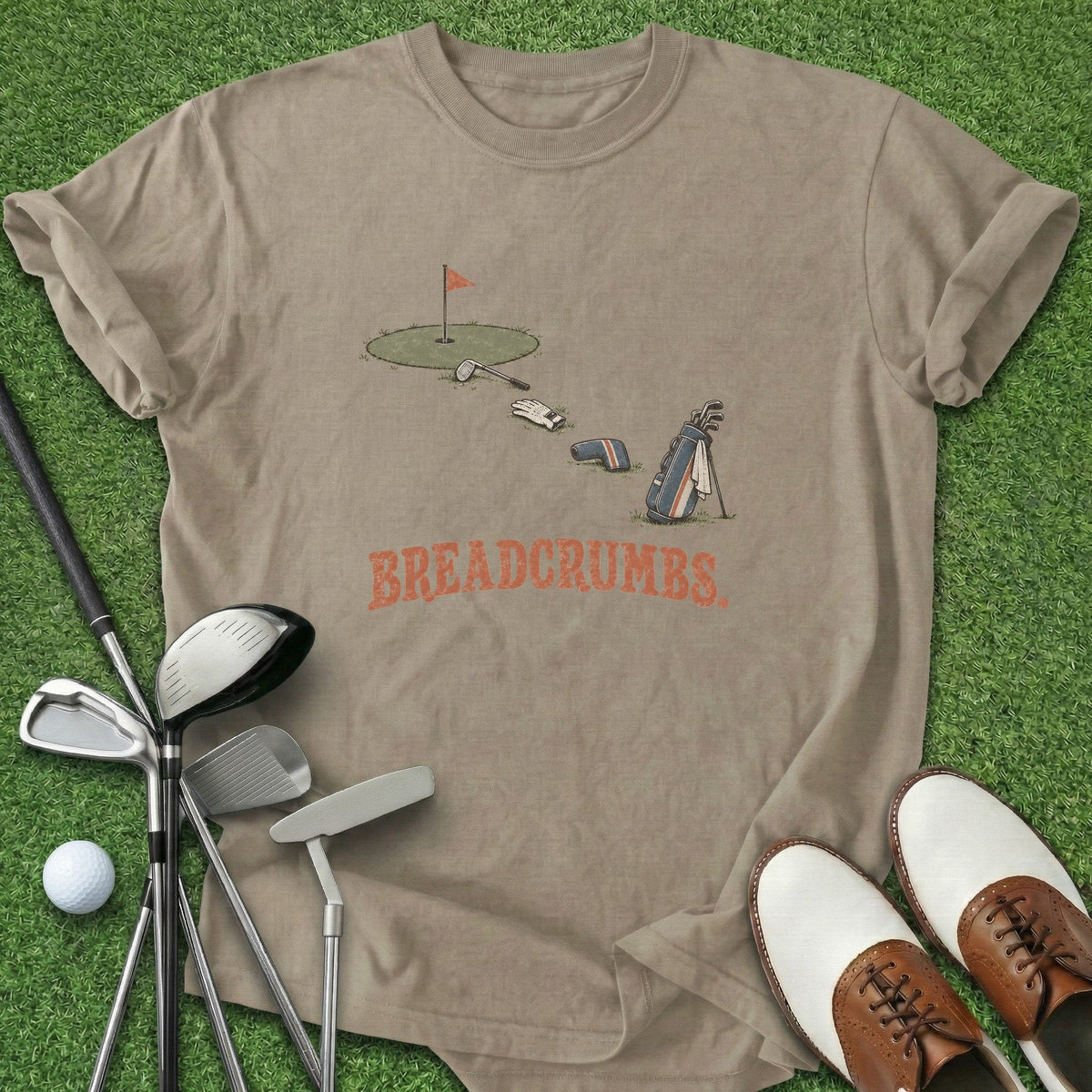 Breadcrumbs T-Shirt Gift For Golfer