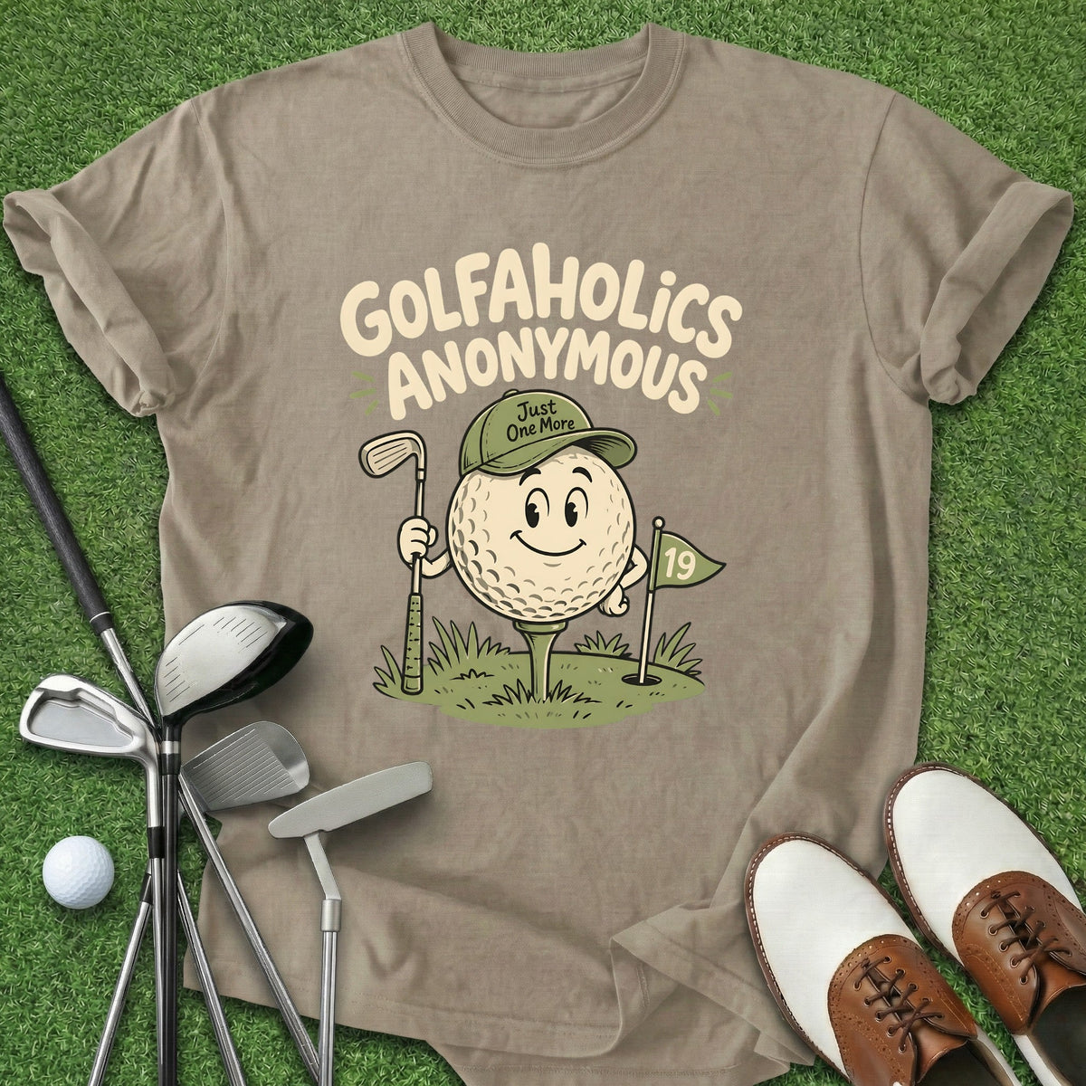 Golfaholics Anonymous T-Shirt Gift For Golfer