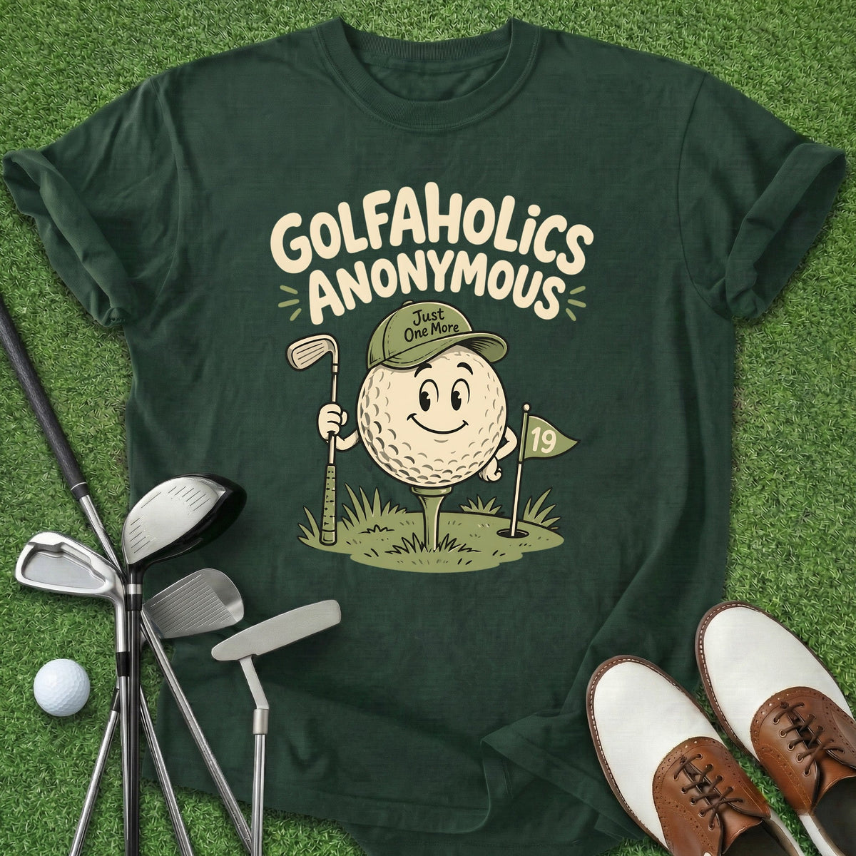 Golfaholics Anonymous T-Shirt Gift For Golfer