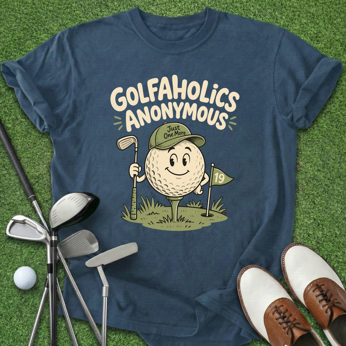Golfaholics Anonymous T-Shirt Gift For Golfer