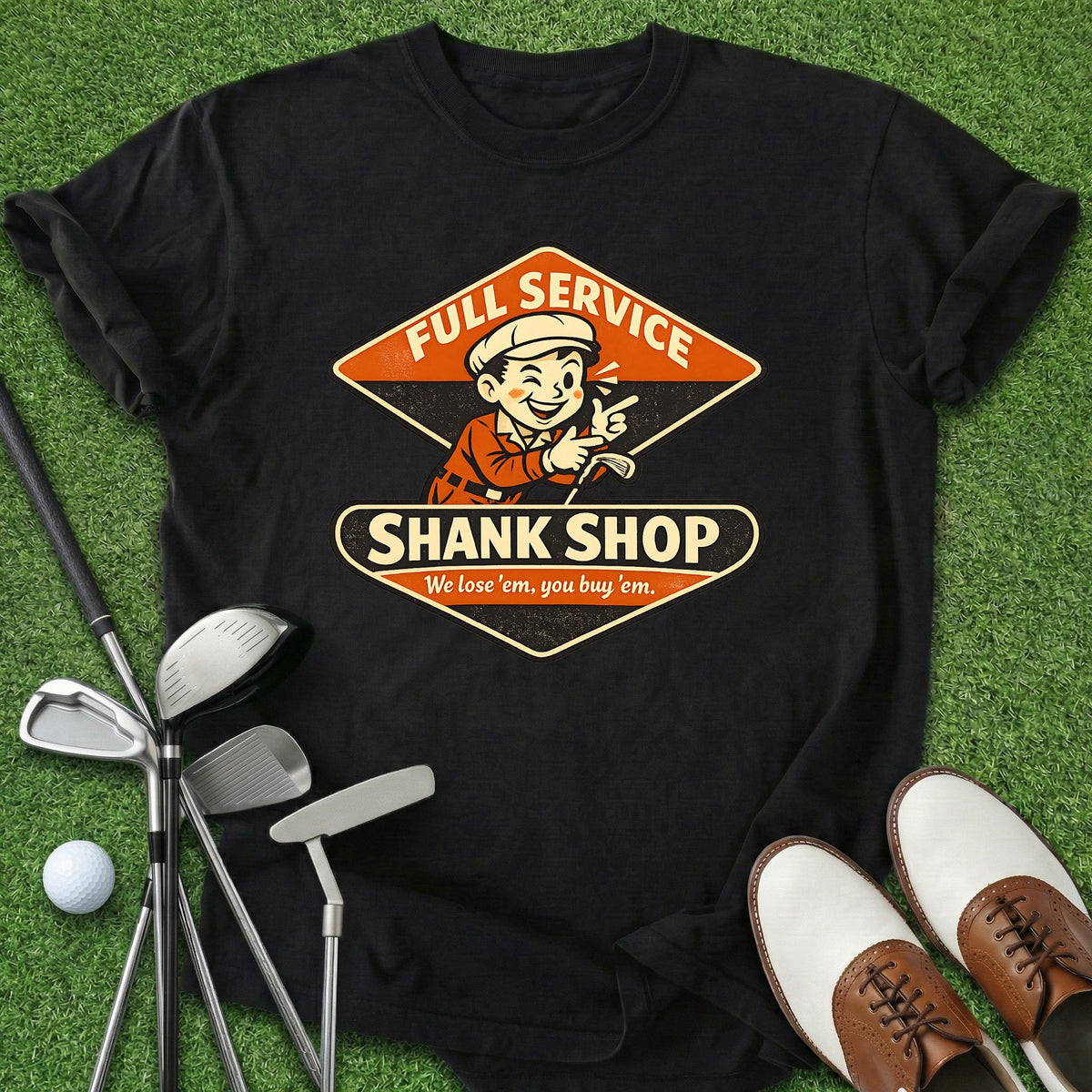 Shank Shop T-Shirt Gift For Golfer