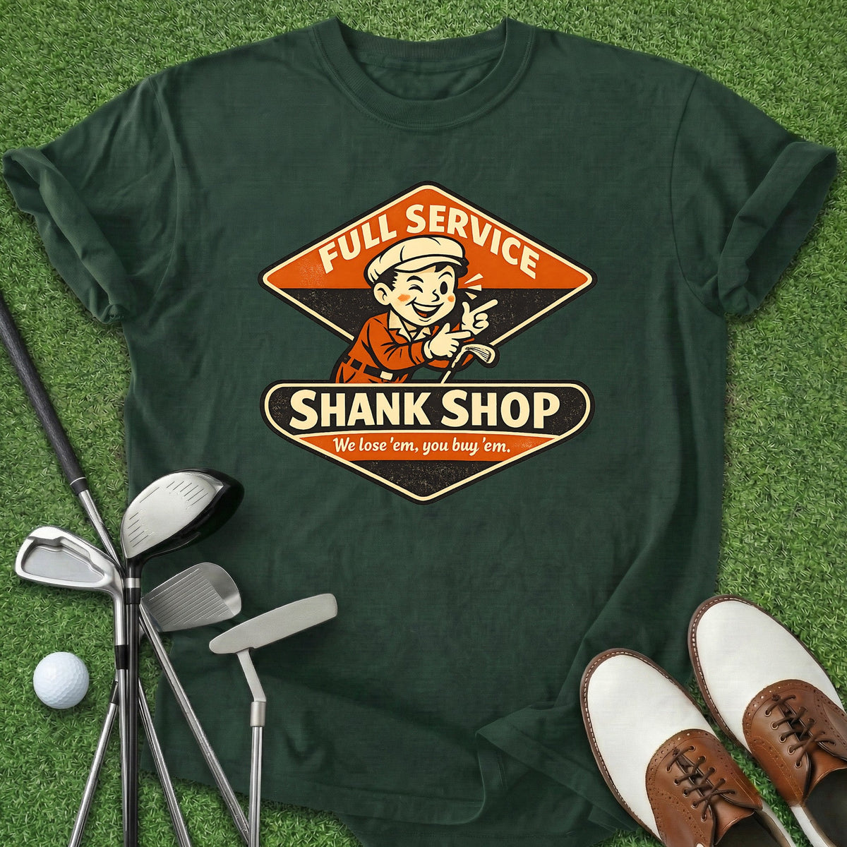 Shank Shop T-Shirt Gift For Golfer