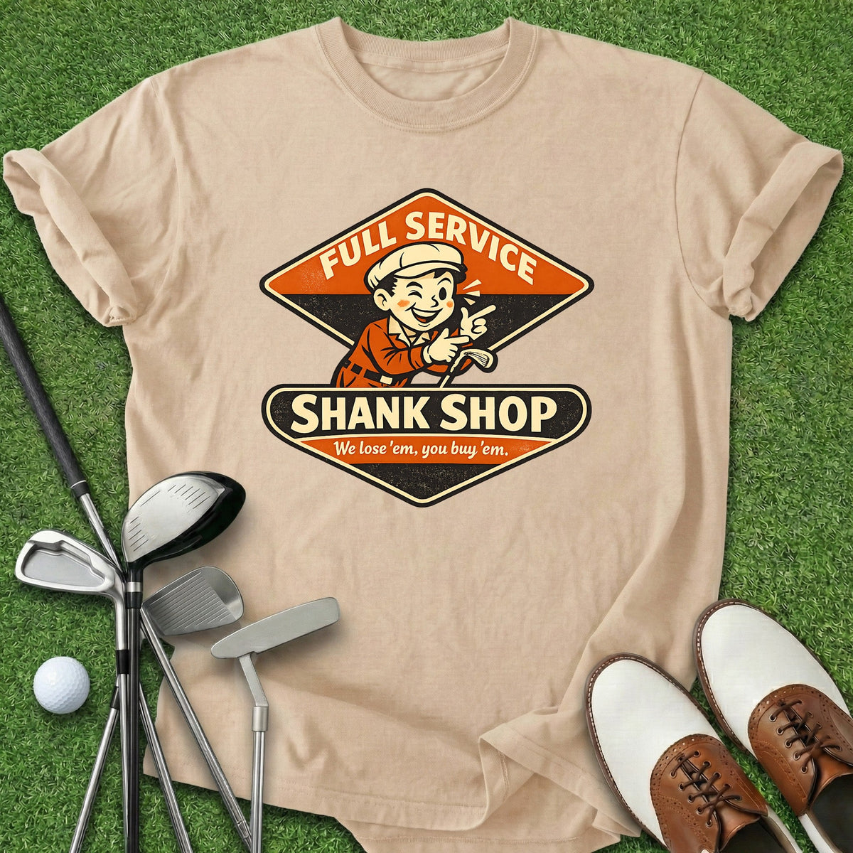 Shank Shop T-Shirt Gift For Golfer
