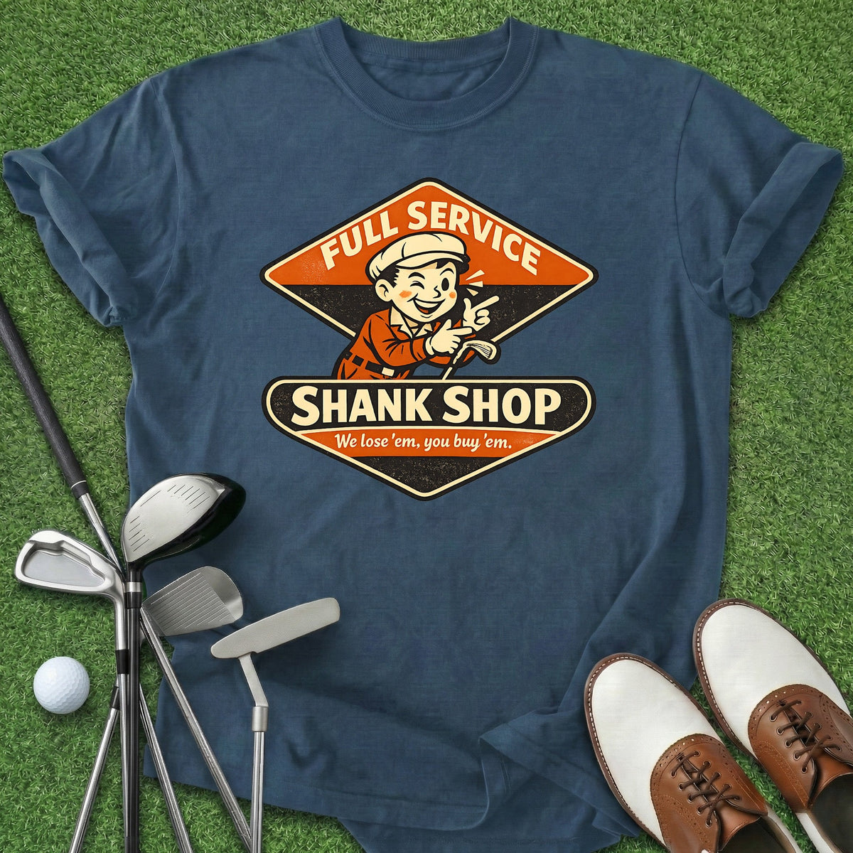 Shank Shop T-Shirt Gift For Golfer