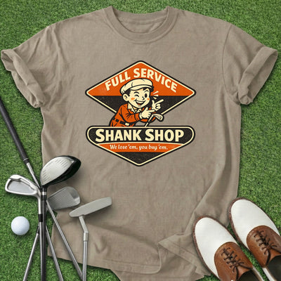 Shank Shop T-Shirt Gift For Golfer