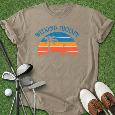 Weekend Therapy T-Shirt Gift For Golfer