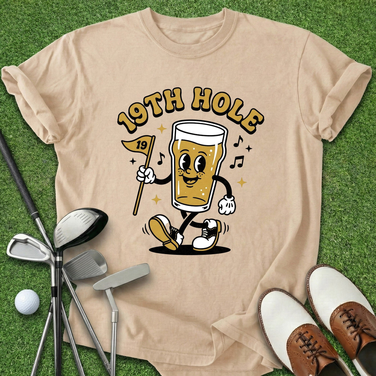 19th Hole T-Shirt Gift For Golfer